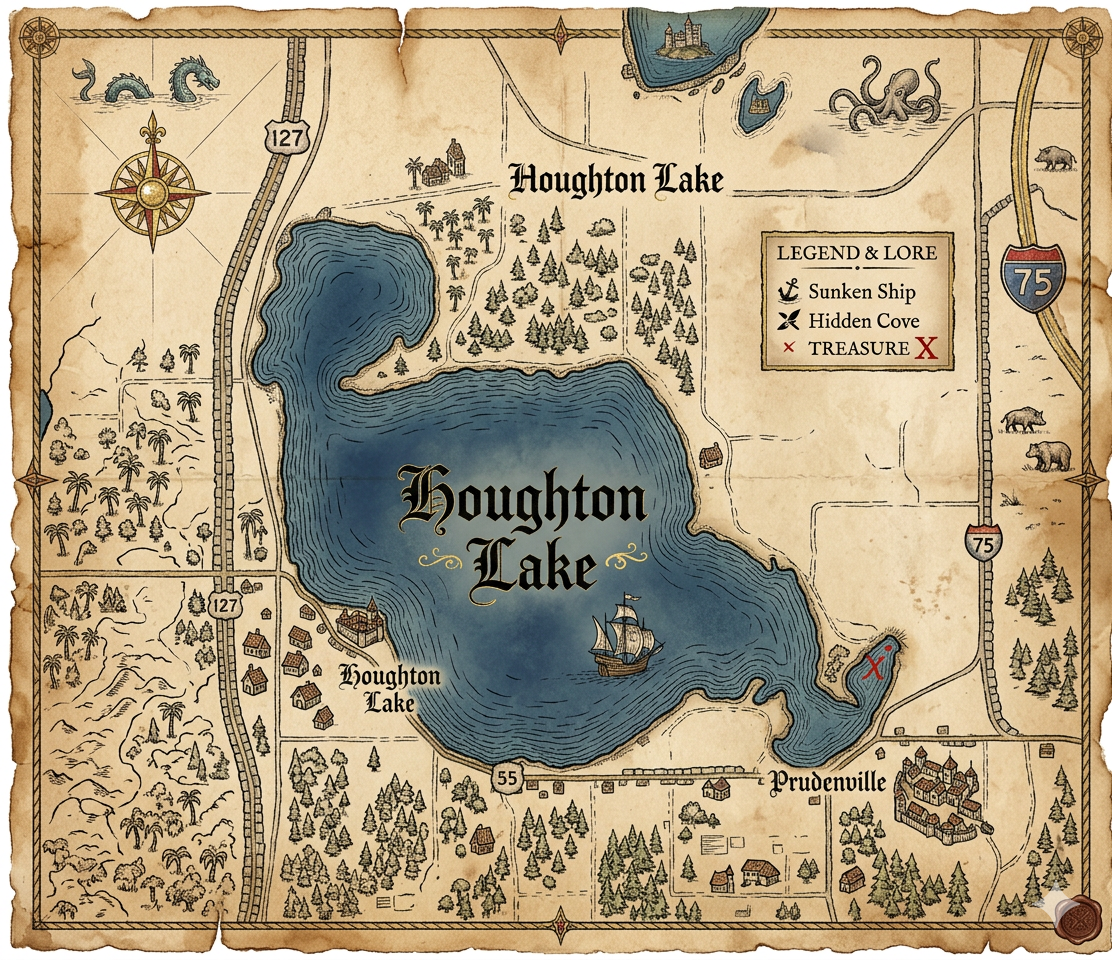 Houghton Lake Aerial View