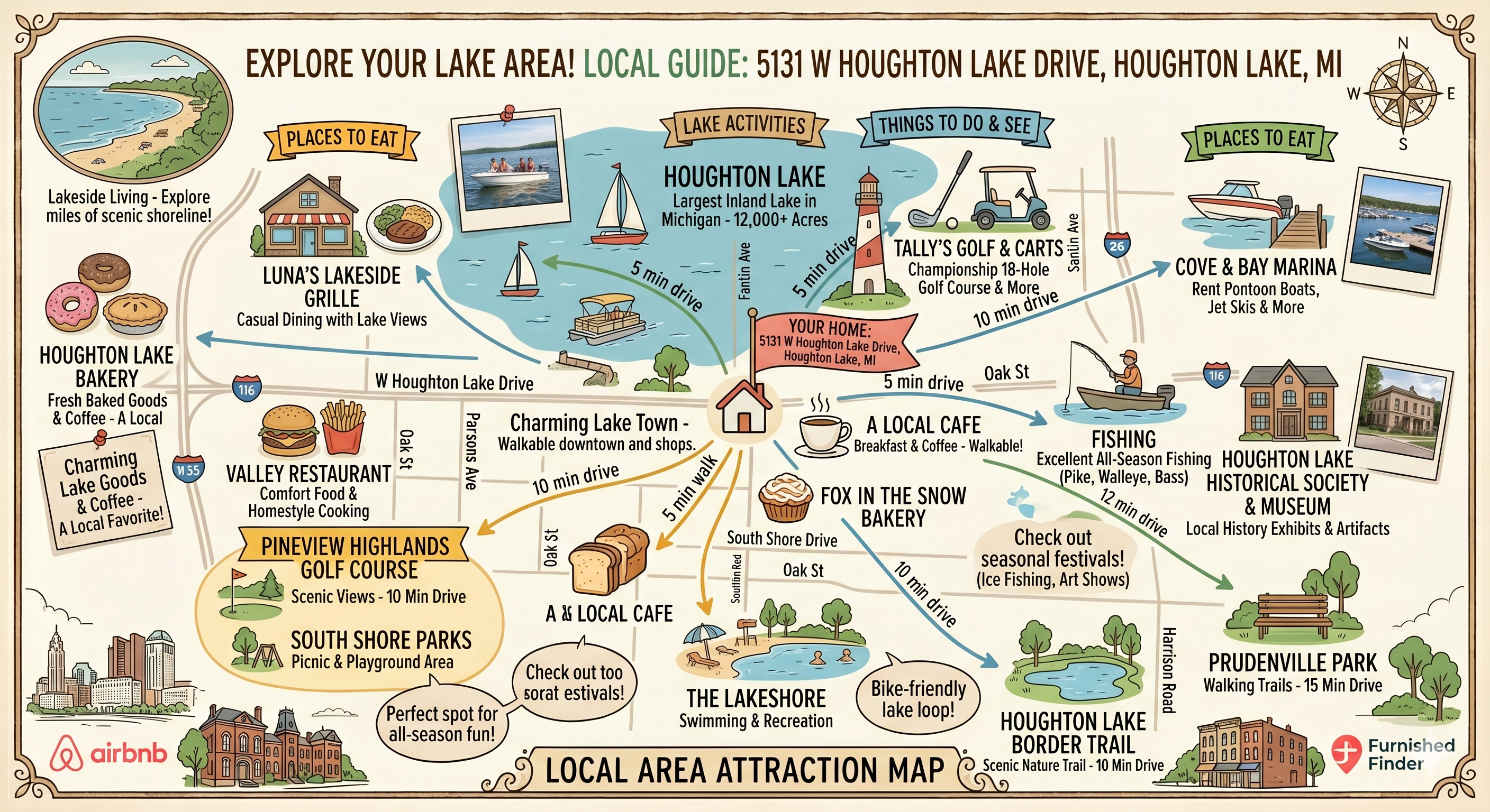 Local Area Attractions Map